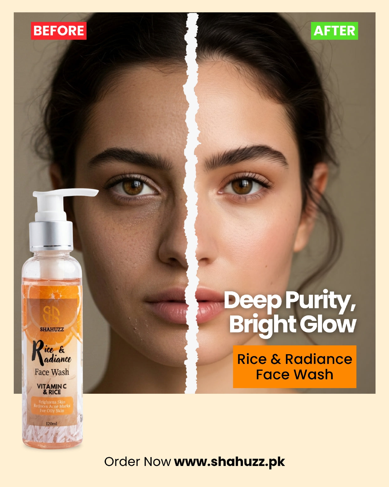 Rice with Vitamin C Face wash